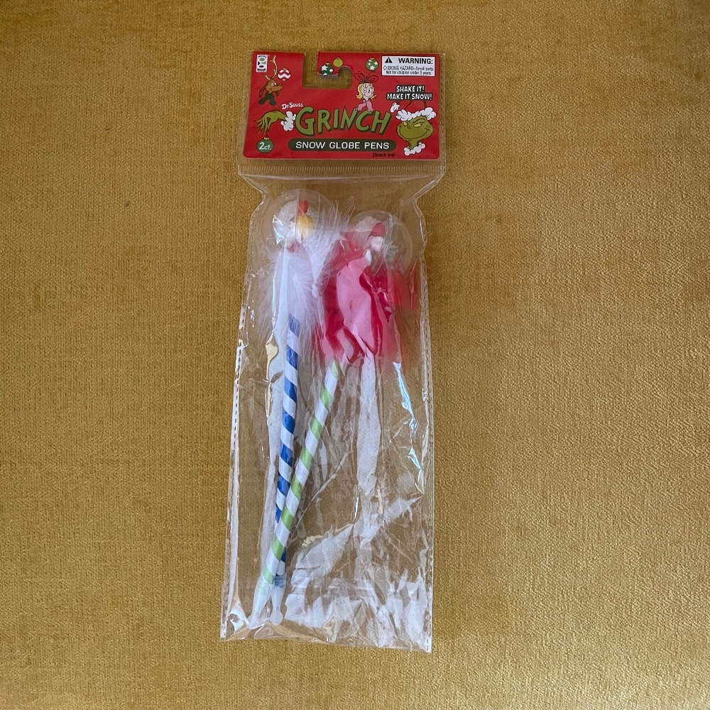 Grinch Snow Globe Pens
